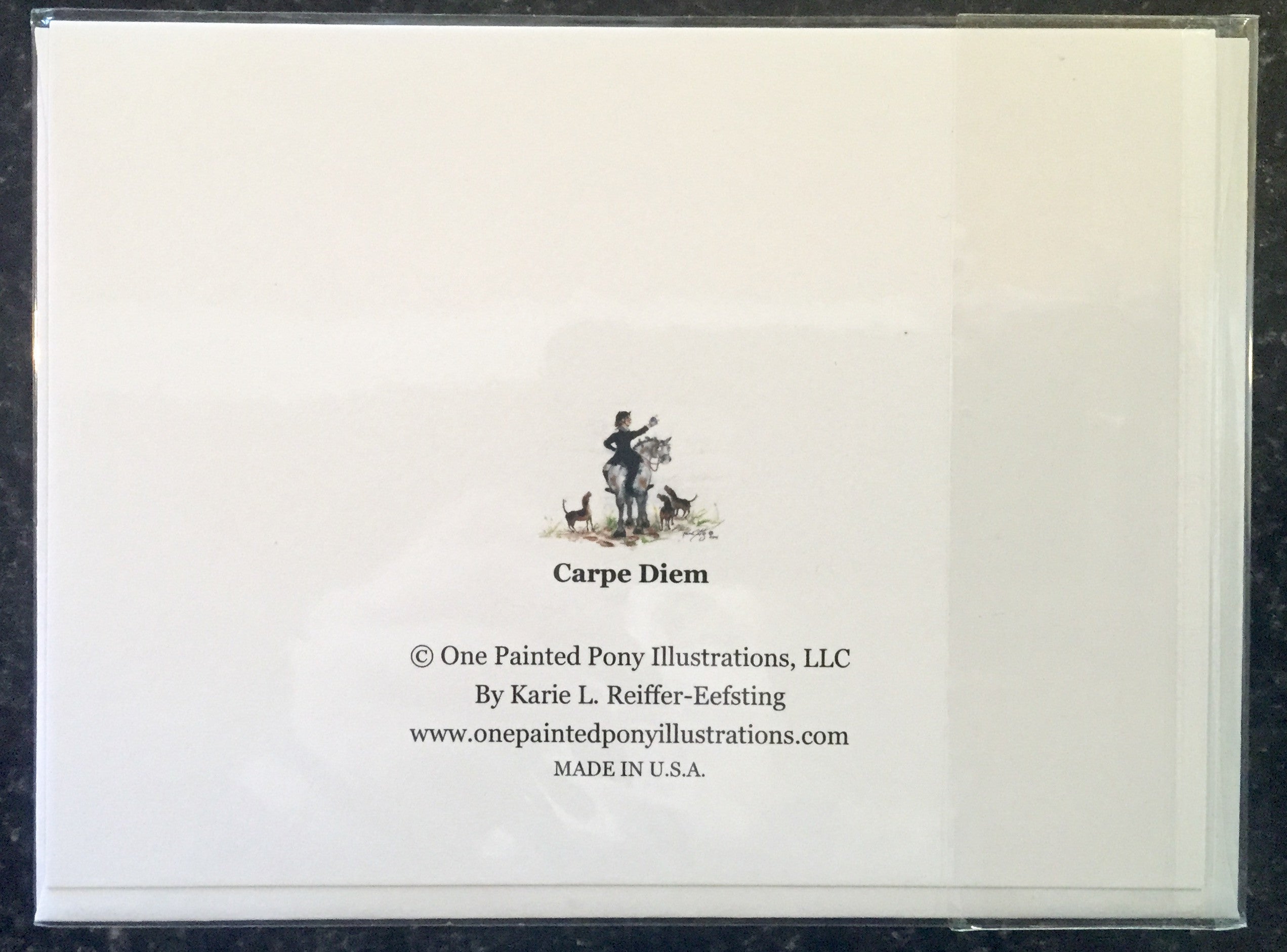 One Painted Pony Illustrations Gift Card "Carpe Diem" - Horse & Hound Tack Shop & Pet Supply