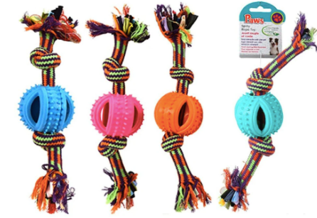 PAWS Spiny Rope Toy