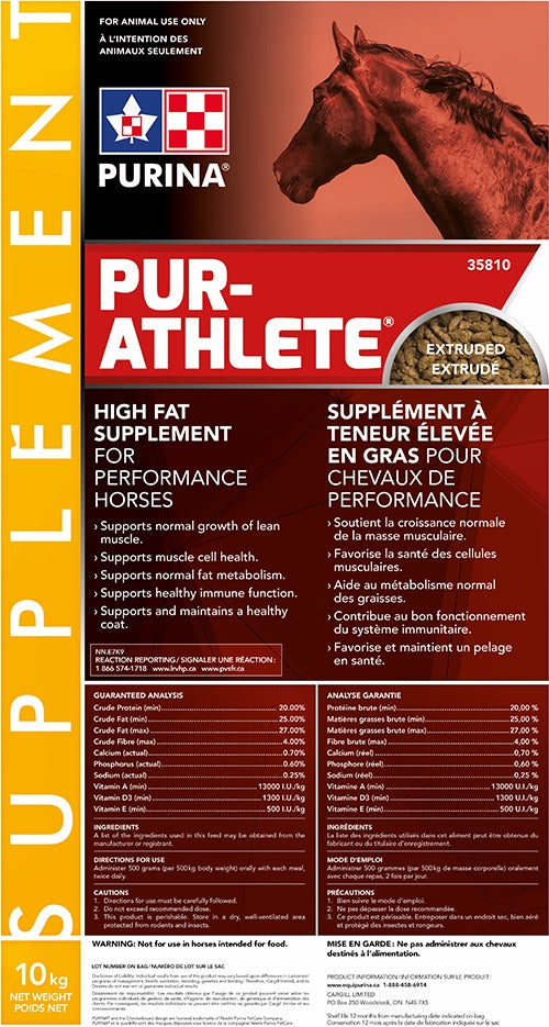 Purina - Pur Athlete  *Pick-up Only - Horse & Hound Tack Shop & Pet Supply