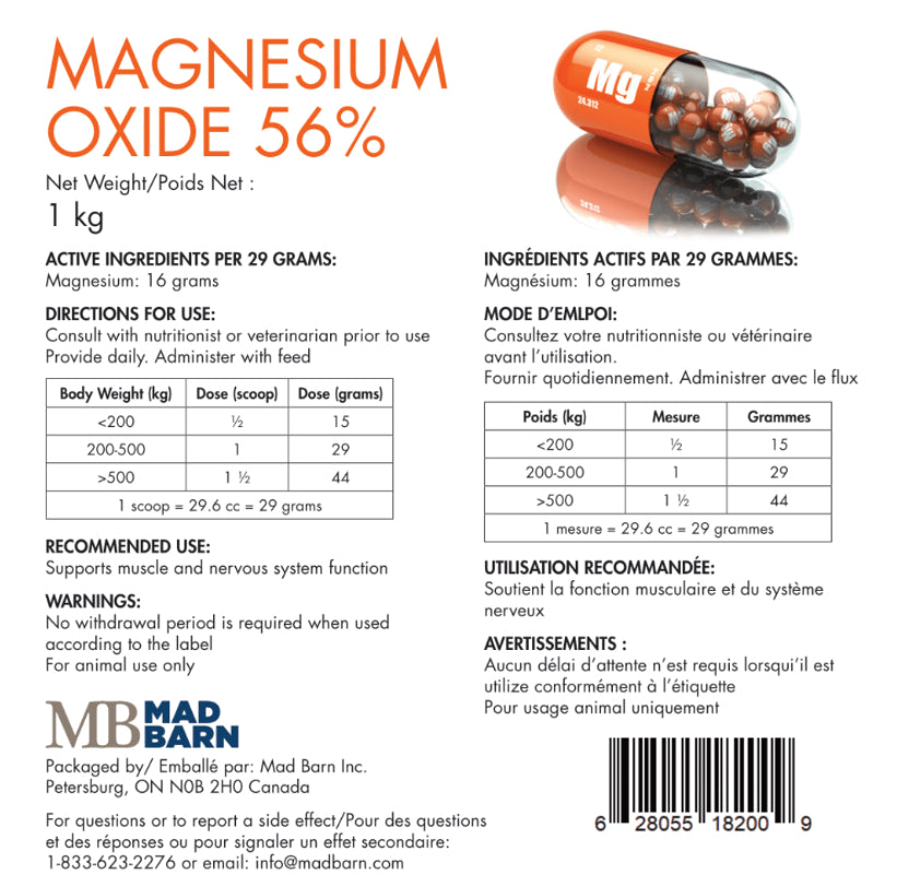 Mad Barn Magnesium Oxide 56%