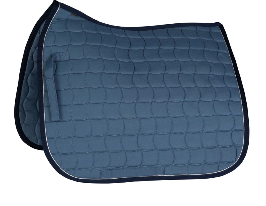 Horze Dressage Saddle Pad with Silver Piping