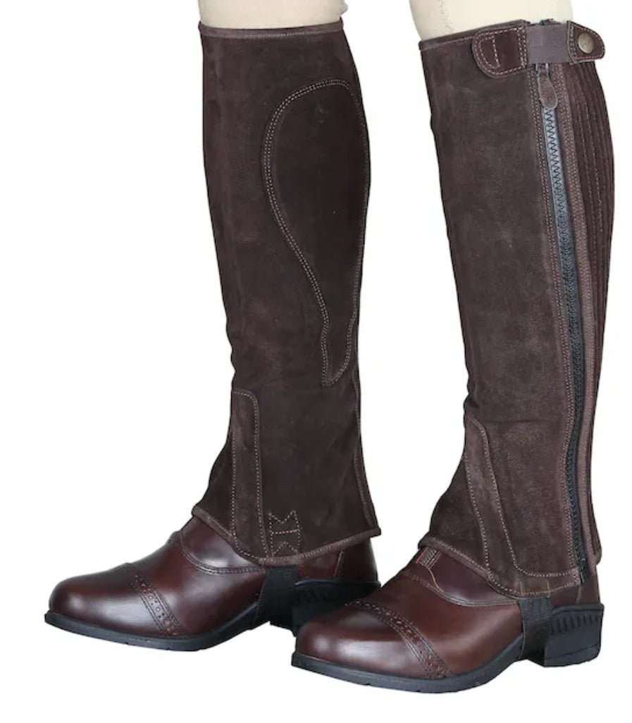 Shires Moretta Adults Suede Half Chaps - Horse & Hound Tack Shop
