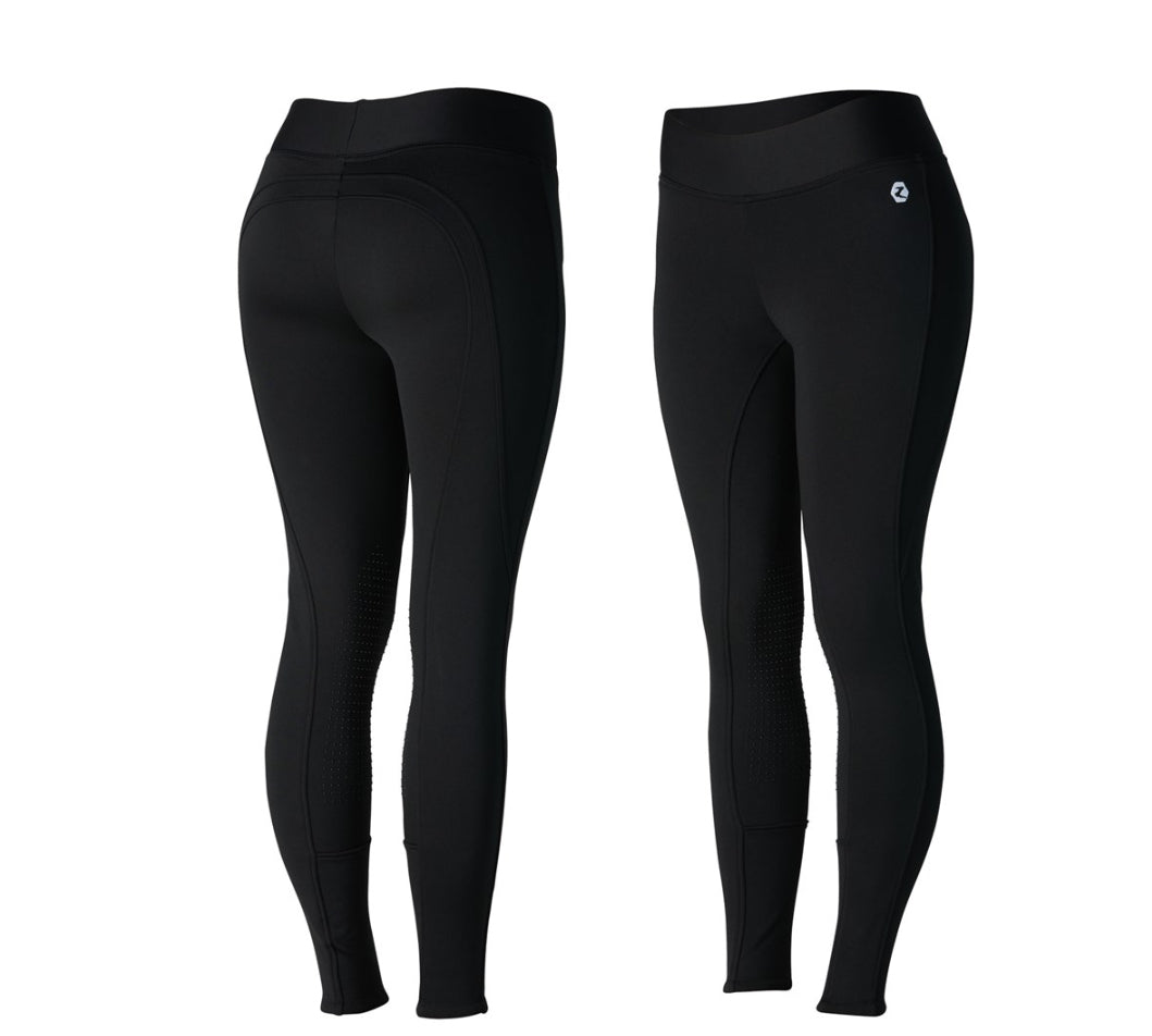 Horze Womens Active Knee Patch Winter Tights - Horse & Hound Tack Shop