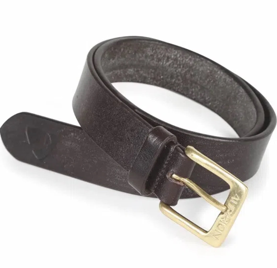 Shires Aubrion Leather Belt-black Black