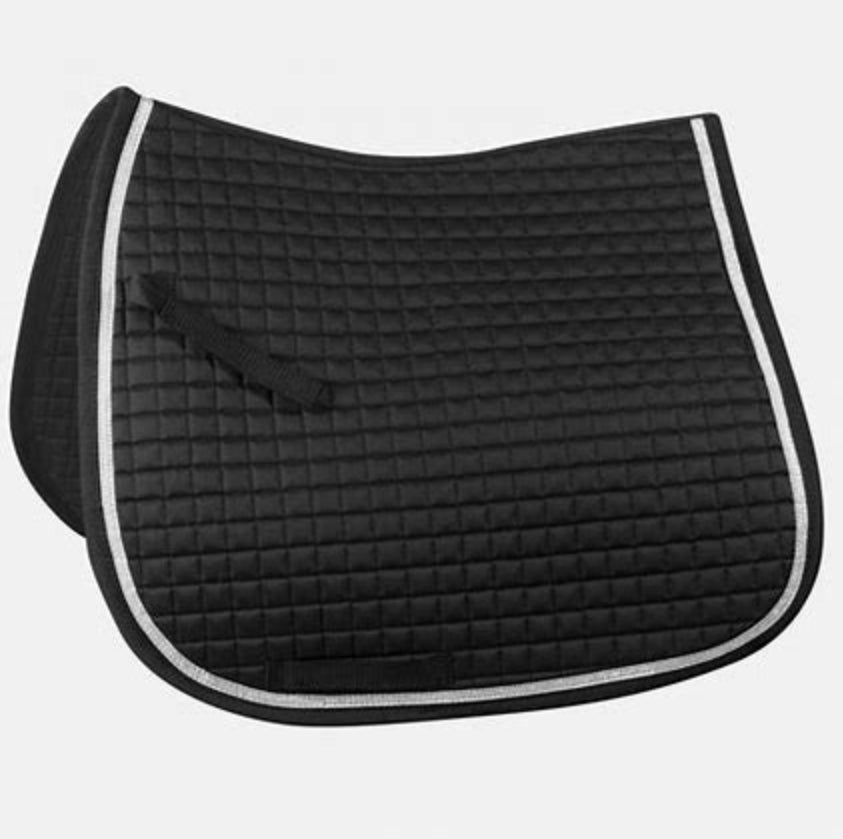 Horze Dorchester Dressage Saddle Pad with Glimmer Piping