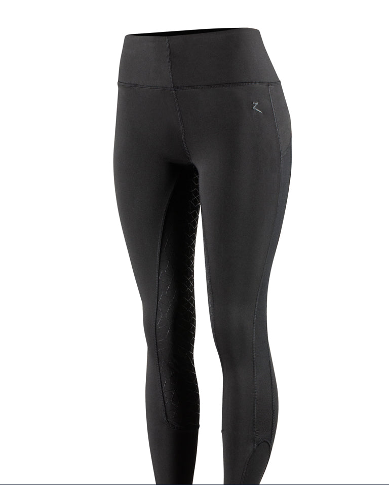 Horze Betty Pull-On Full Seat Tights with Mesh - Horse & Hound Tack Shop