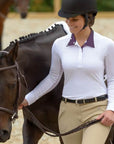 Aubrion Equestrian Ladies Breathable Show Shirt Long Sleeve - Horse & Hound Tack Shop