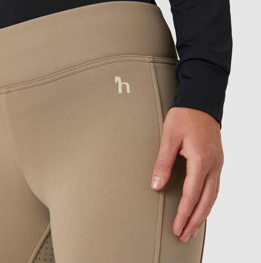 Horze Womens Winter Active Silicone Full Seat Tights *New with Pocket - Horse & Hound Tack Shop