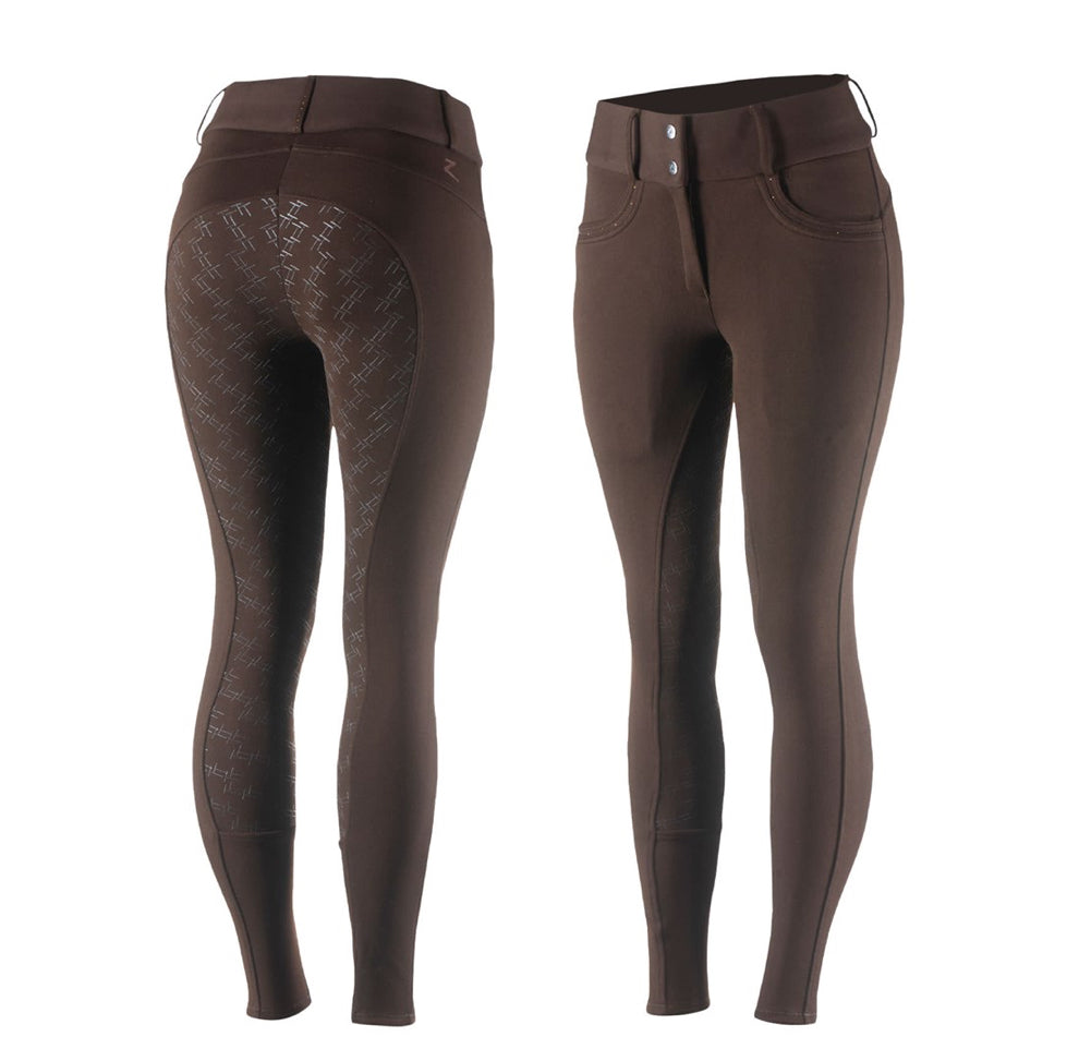 Horze Mia Thermo Silicone Full Seat Ladies Winter Breeches | Horse