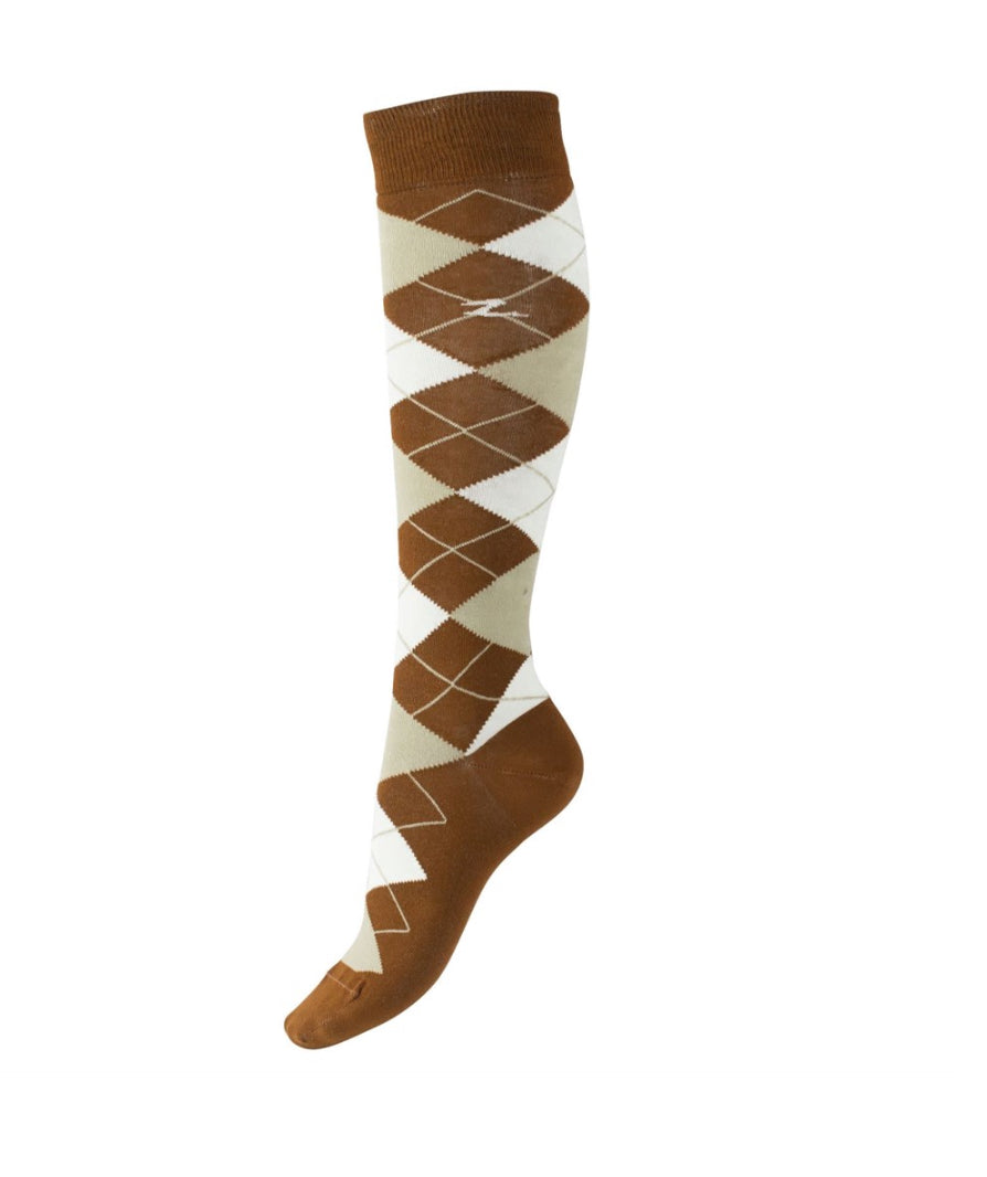 Horze Alana Checked Socks - Horse & Hound Tack Shop