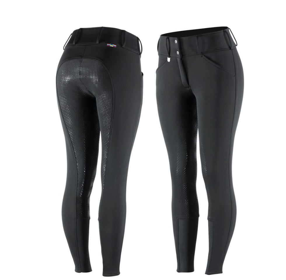 Horze Grand Prix Women's Thermo Softshell Silicone FS Breeches - Horse & Hound Tack Shop