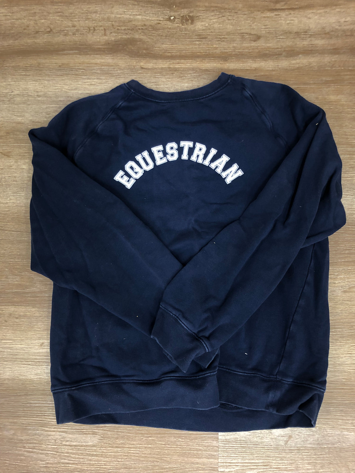 Aerion Navy “Equestrian” Crewneck - M - Horse & Hound Tack Shop 
