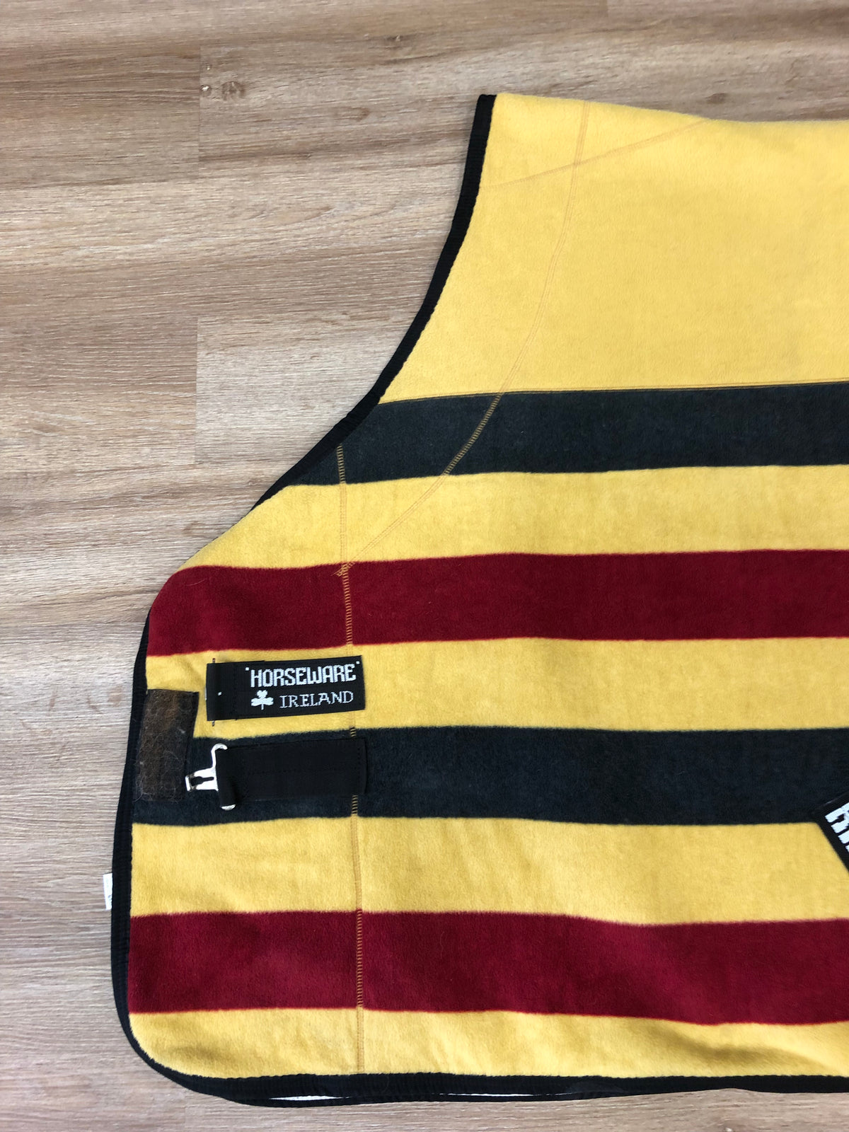 Rambo Deluxe Fleece Gold/Red/Black - 66” - Horse &amp; Hound Tack Shop 