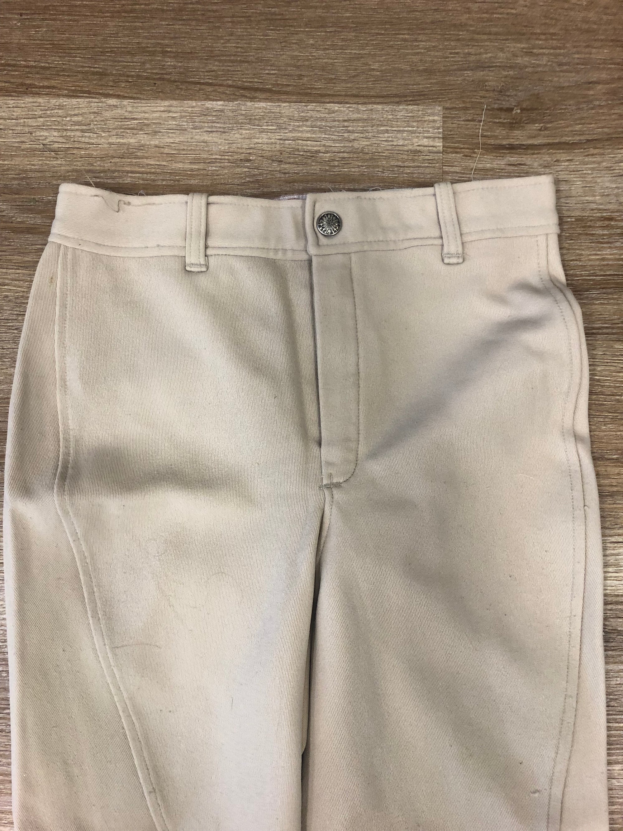 Kids Equestrian Apparel Tan KP Breech - 12/14