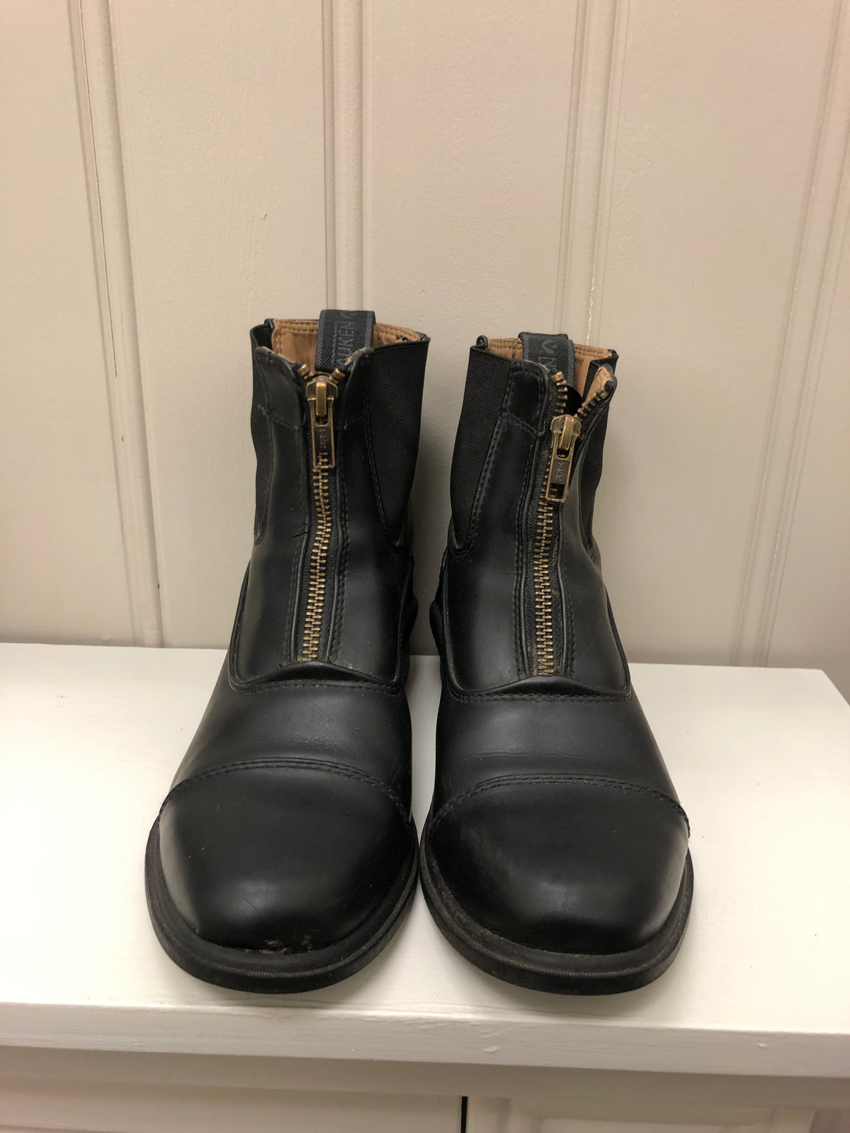 Kids Auken Zip Up Paddock Boots - 3 - Horse &amp; Hound Tack Shop 
