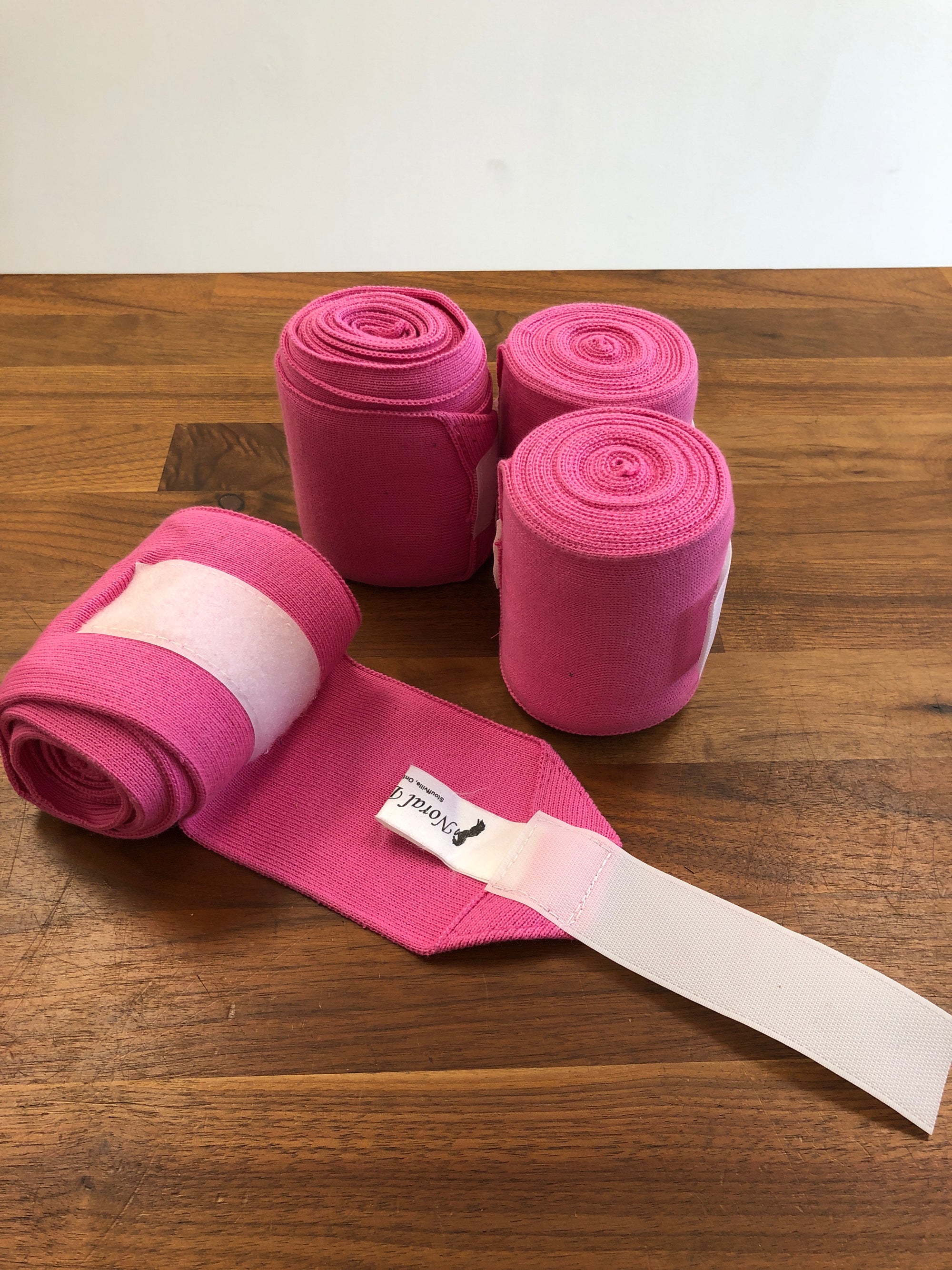 Fine Used Pink Standing Bandages - Horse & Hound Tack Shop 