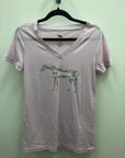 Pink Aerion T-Shirt w/ Horse Words Decal - L