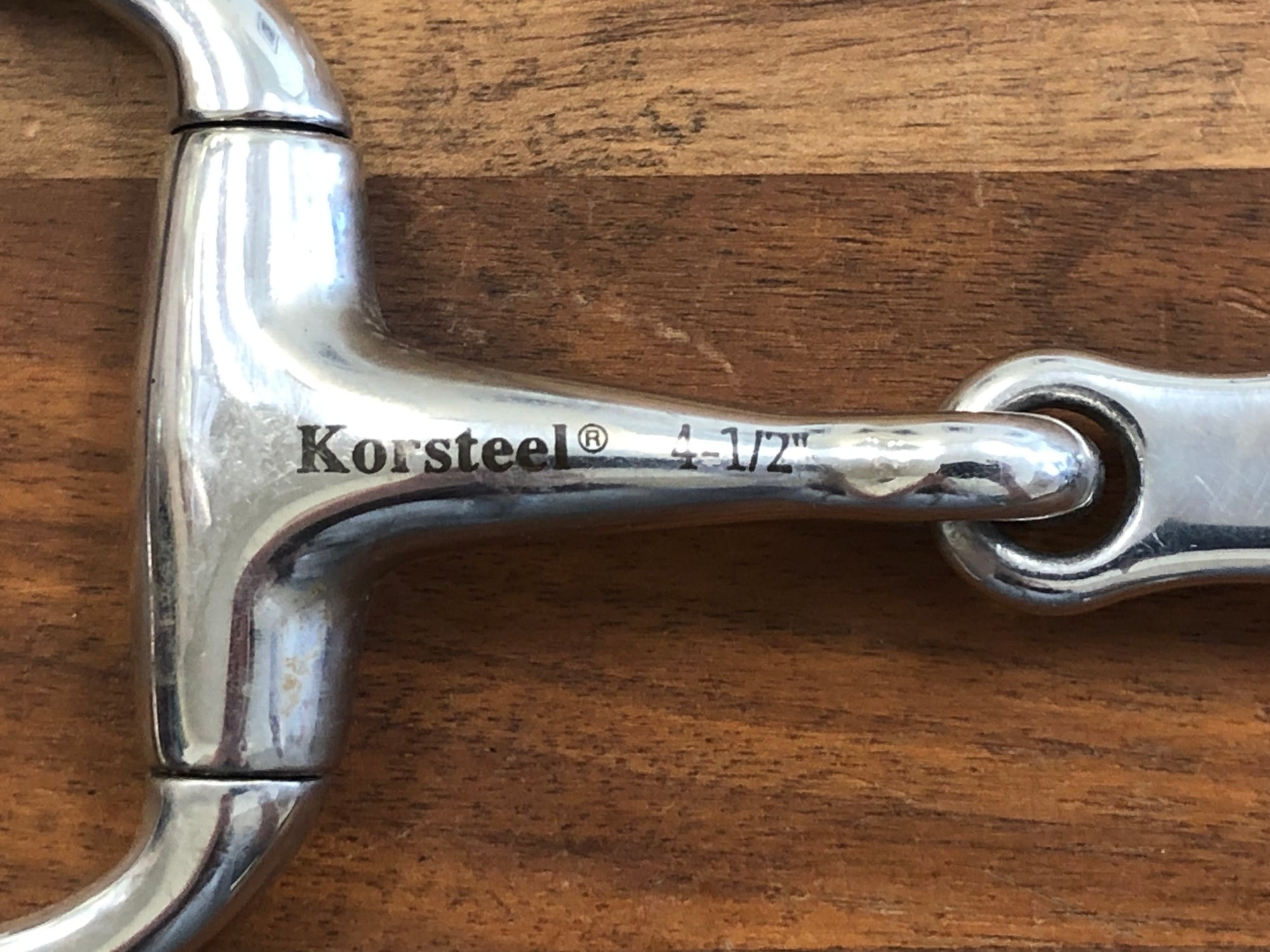 Korsteel French Link Eggbutt Snaffle Bit - 4.5”