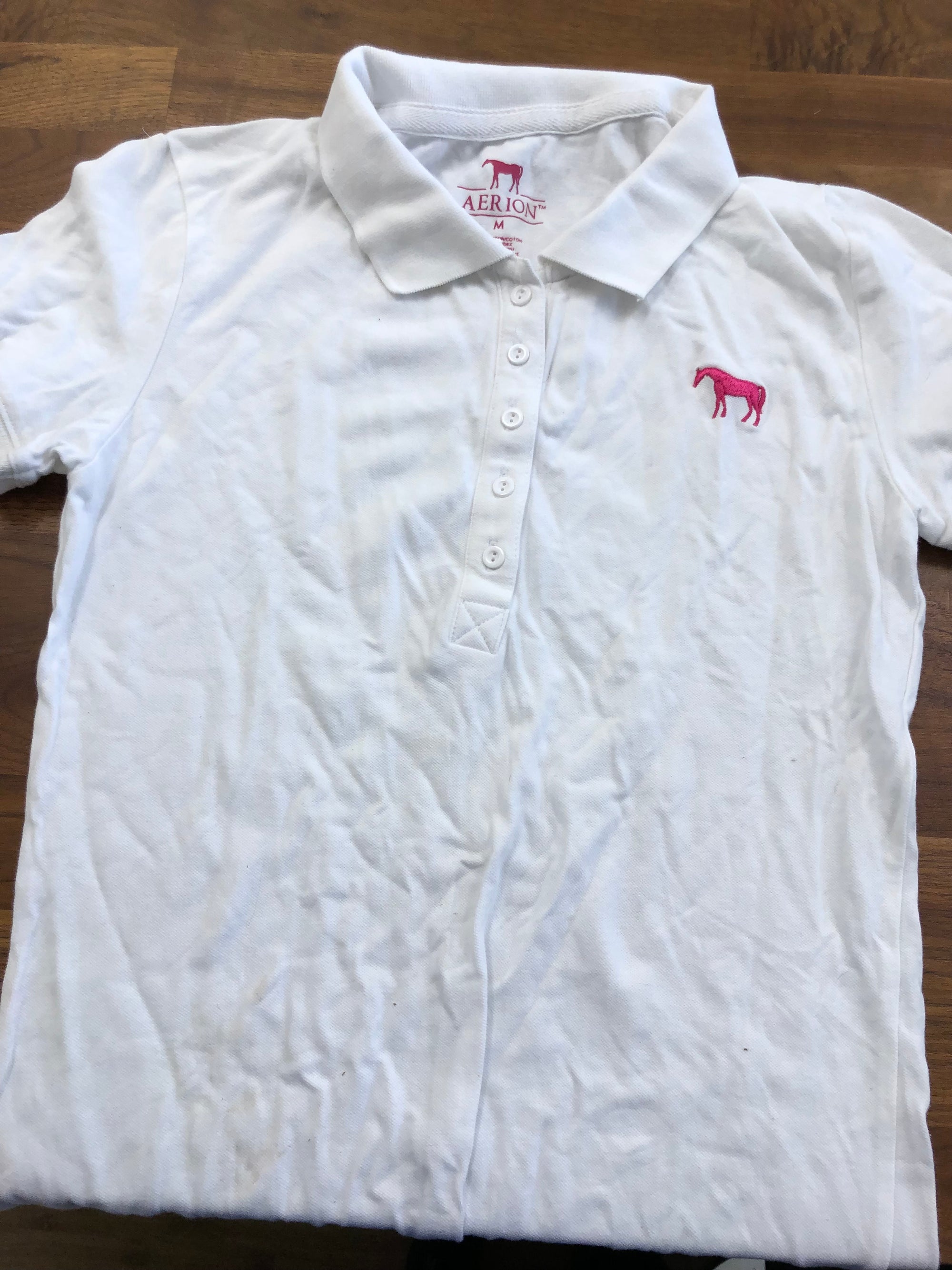 Aerion White Polo Shirt - Ladies M