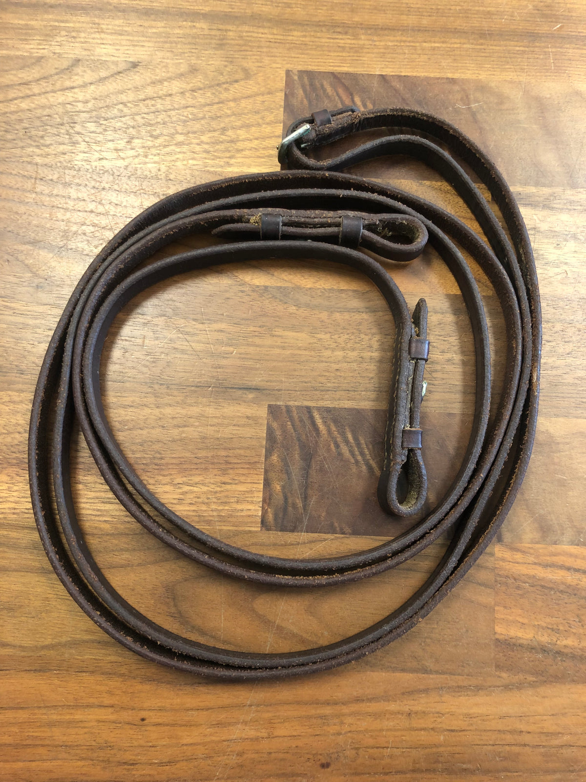 Brown Leather Curb Reins