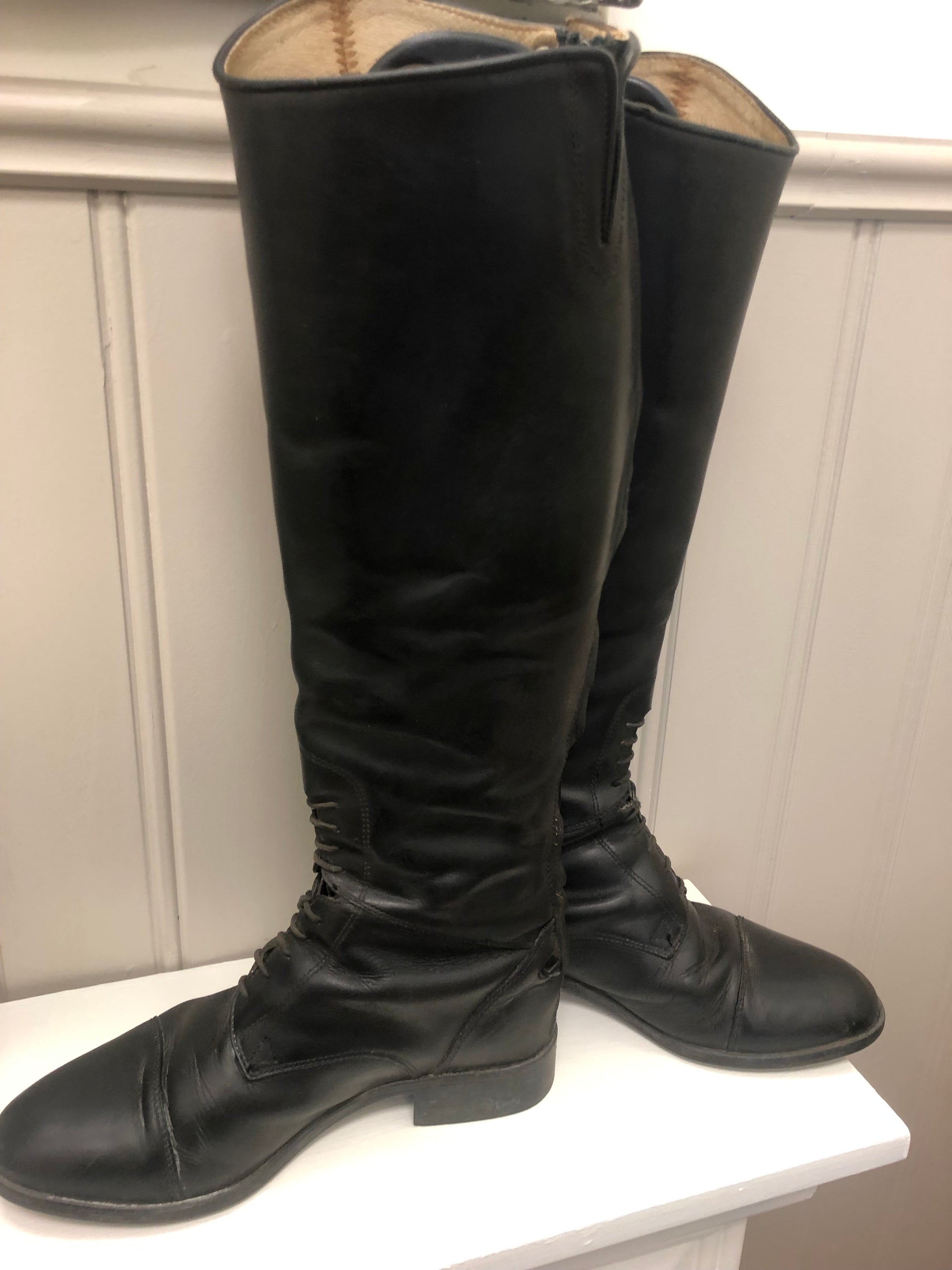 Ariat Leather Zip Up Tall Boots - 8R