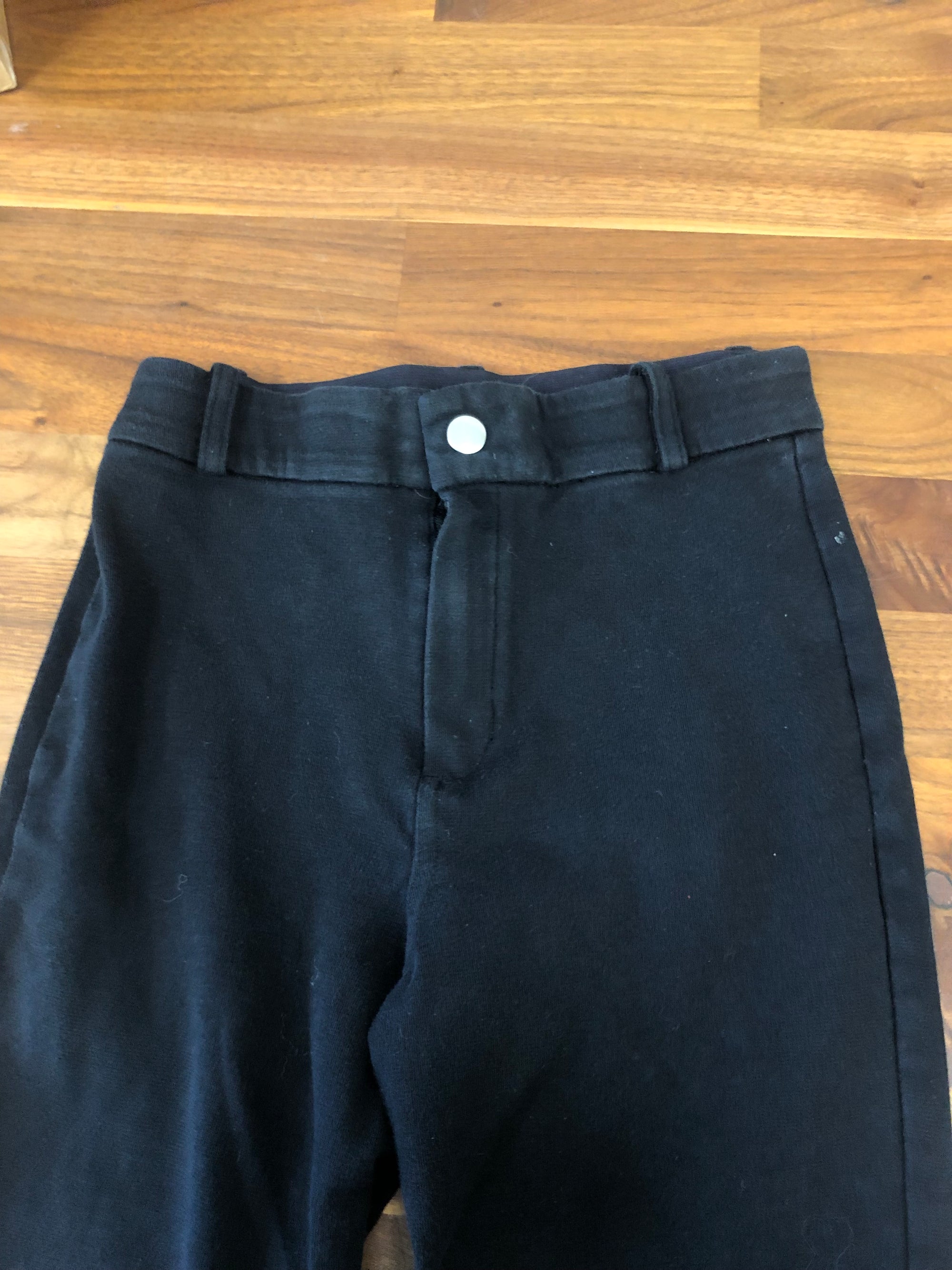 Fouganza Decathlon 100 Jr Black Breeches - Kids 12