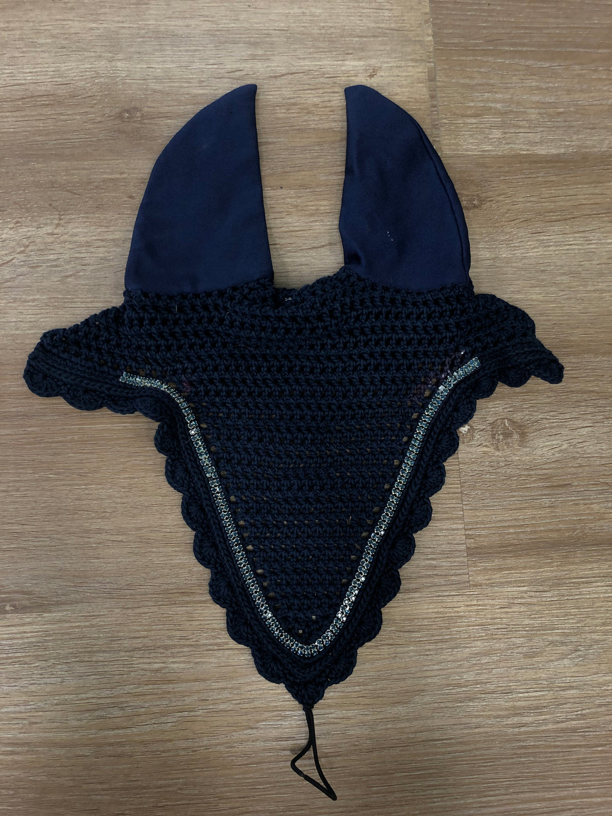 Talisman Bonnet Navy w/ Navy Gems - Horse & Hound Tack Shop 