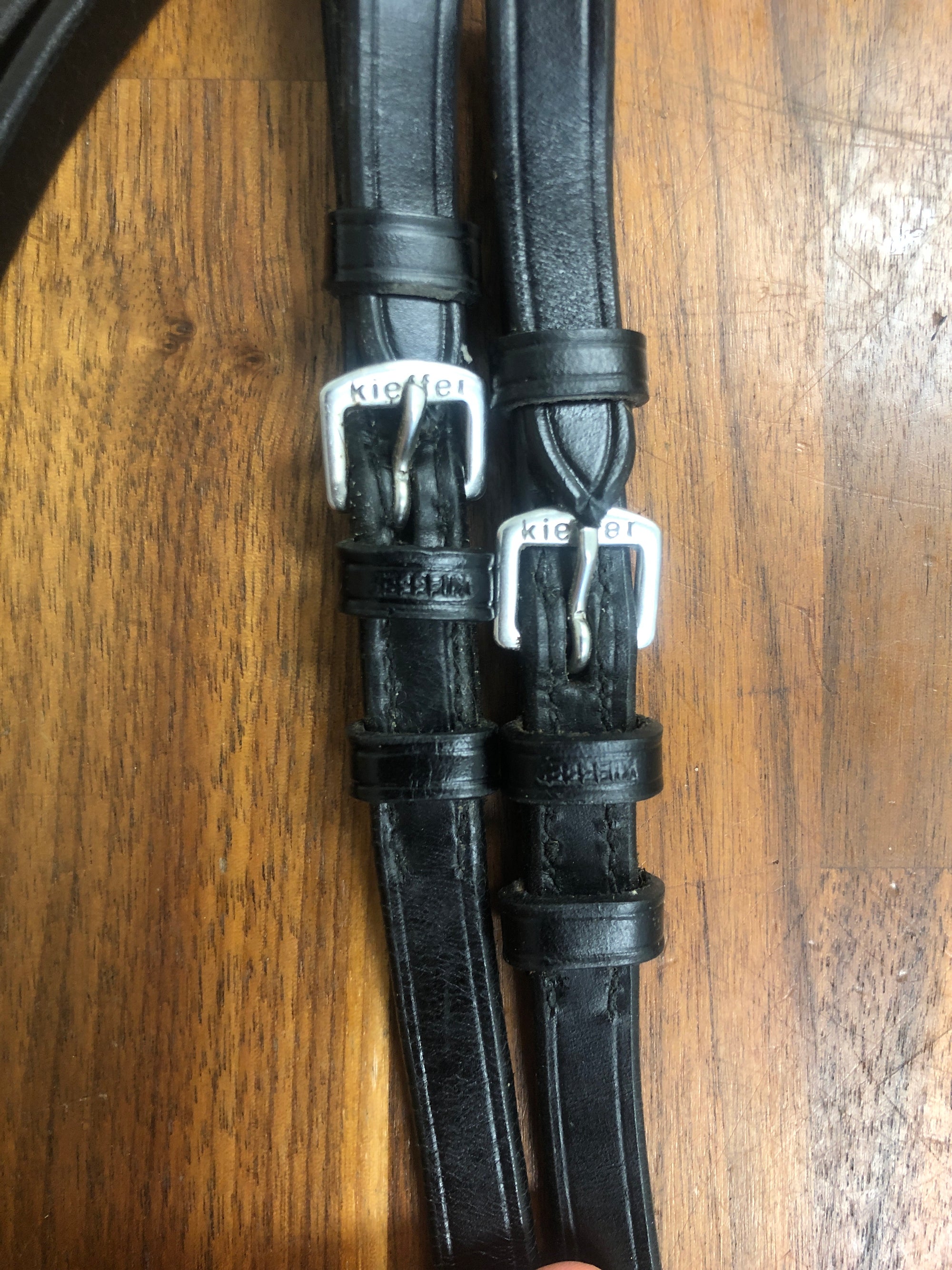 Fine Used Kieffer (Double Bridle) Leather Reins - Horse & Hound Tack Shop 
