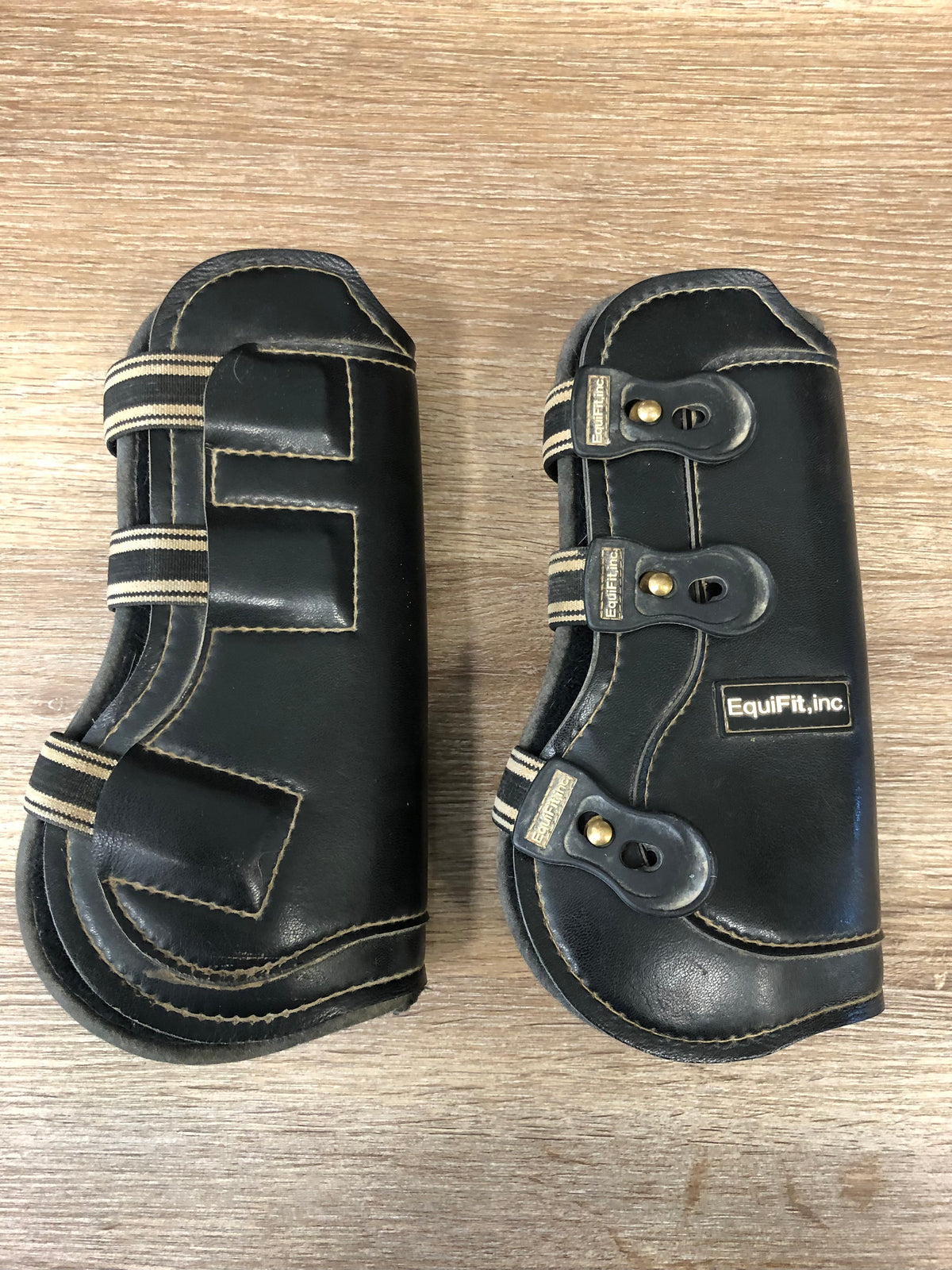 EquiFit Black Open Front Boots - L - Horse &amp; Hound Tack Shop 