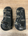 EquiFit Black Open Front Boots - L - Horse & Hound Tack Shop 