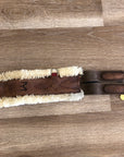 ‘M’ Leather & Fleece Bellyguard Girth - 53” - Horse & Hound Tack Shop 