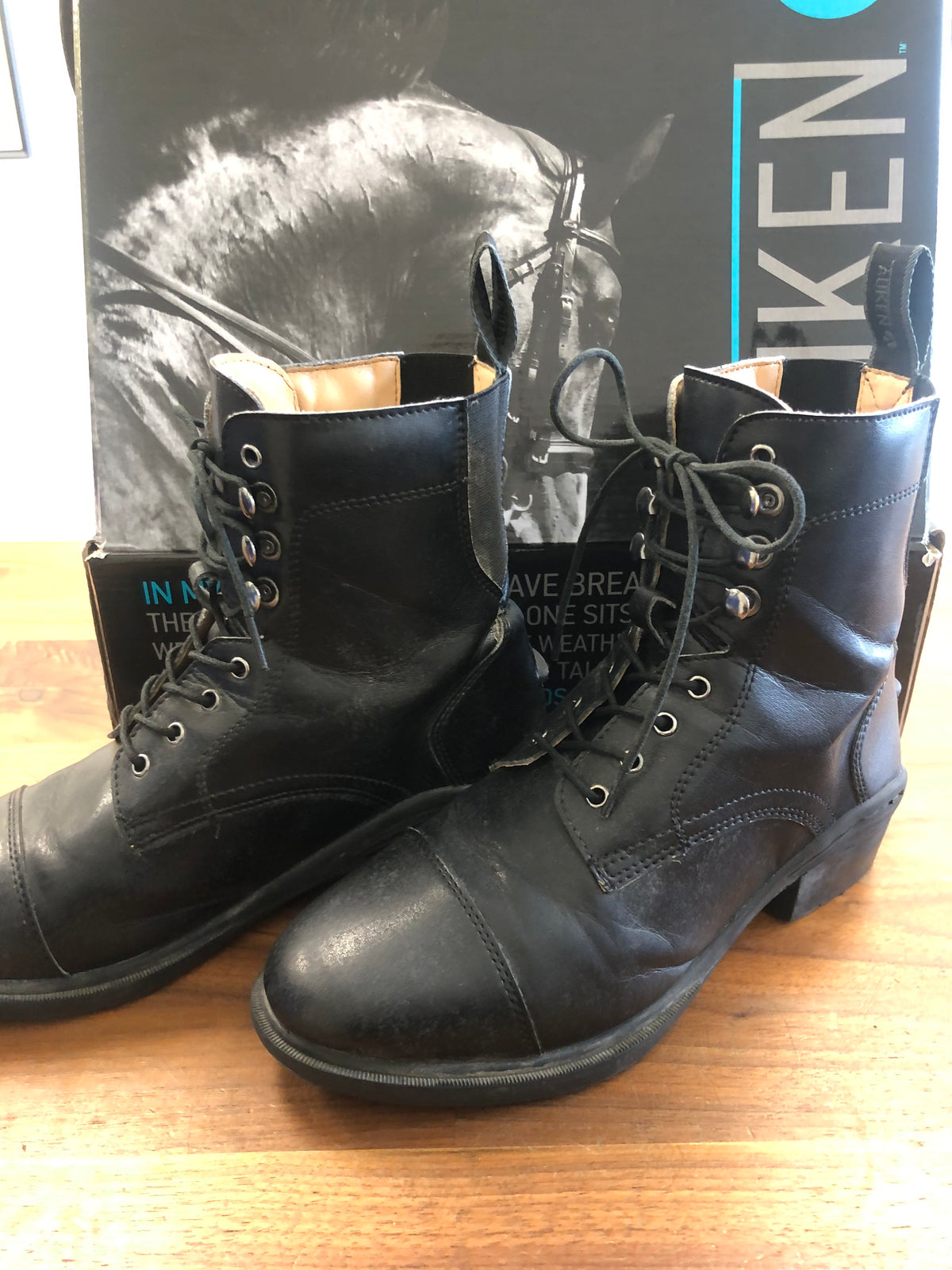 Ladies Auken Lace Up Paddock Boots - 7.5