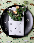Lucky Cream Napkins - Set of Four - Equestrian Home Decor - Horse & Hound Tack Shop 