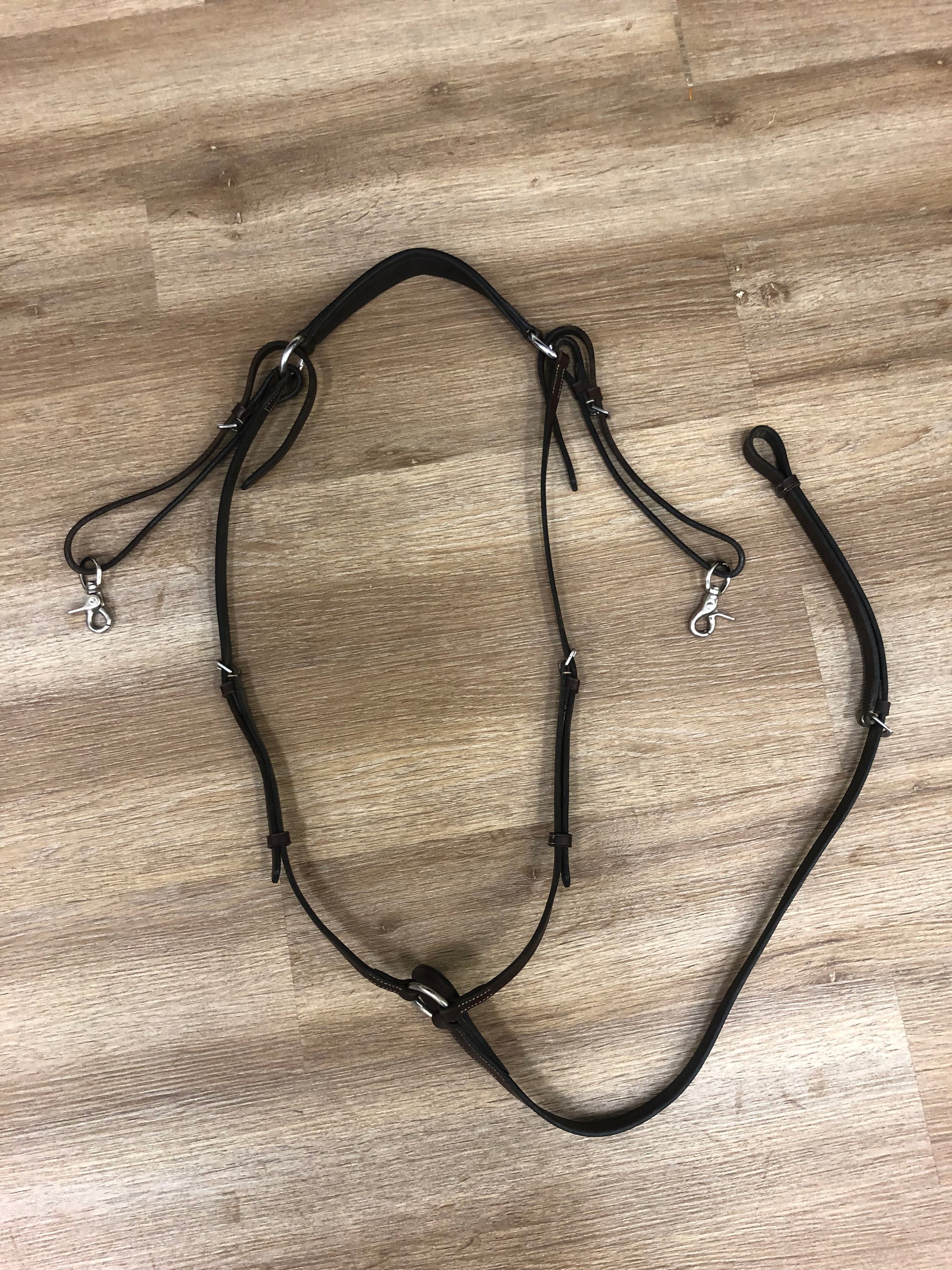 Brown Leather 3-Point Breastplate - Cob