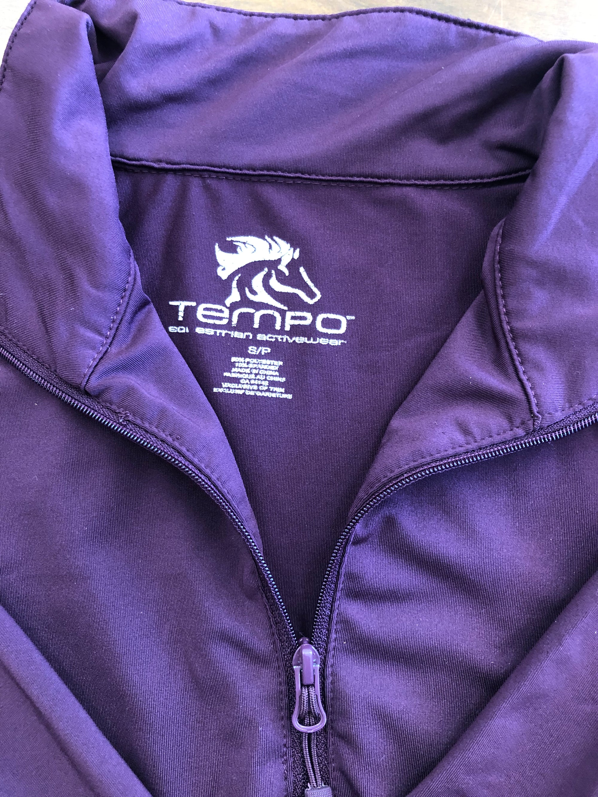 Tempo Purple Long Sleeve 1/4 Zip - S