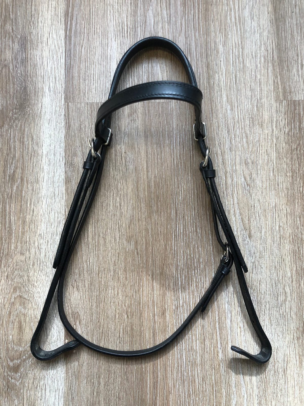 Black Leather Headstall