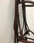 Oakbark Leather Bridle with Laced Reins - Full