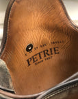 Petrie Superior Brown Dress Boot w/ Floral Suede Side
