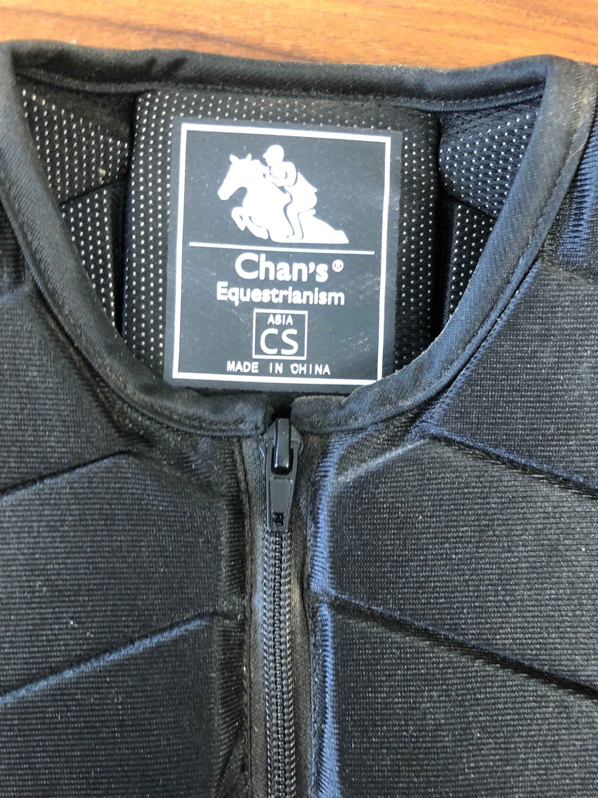 Kid’s Black Chan’s Equestrianism Safety Vest - S
