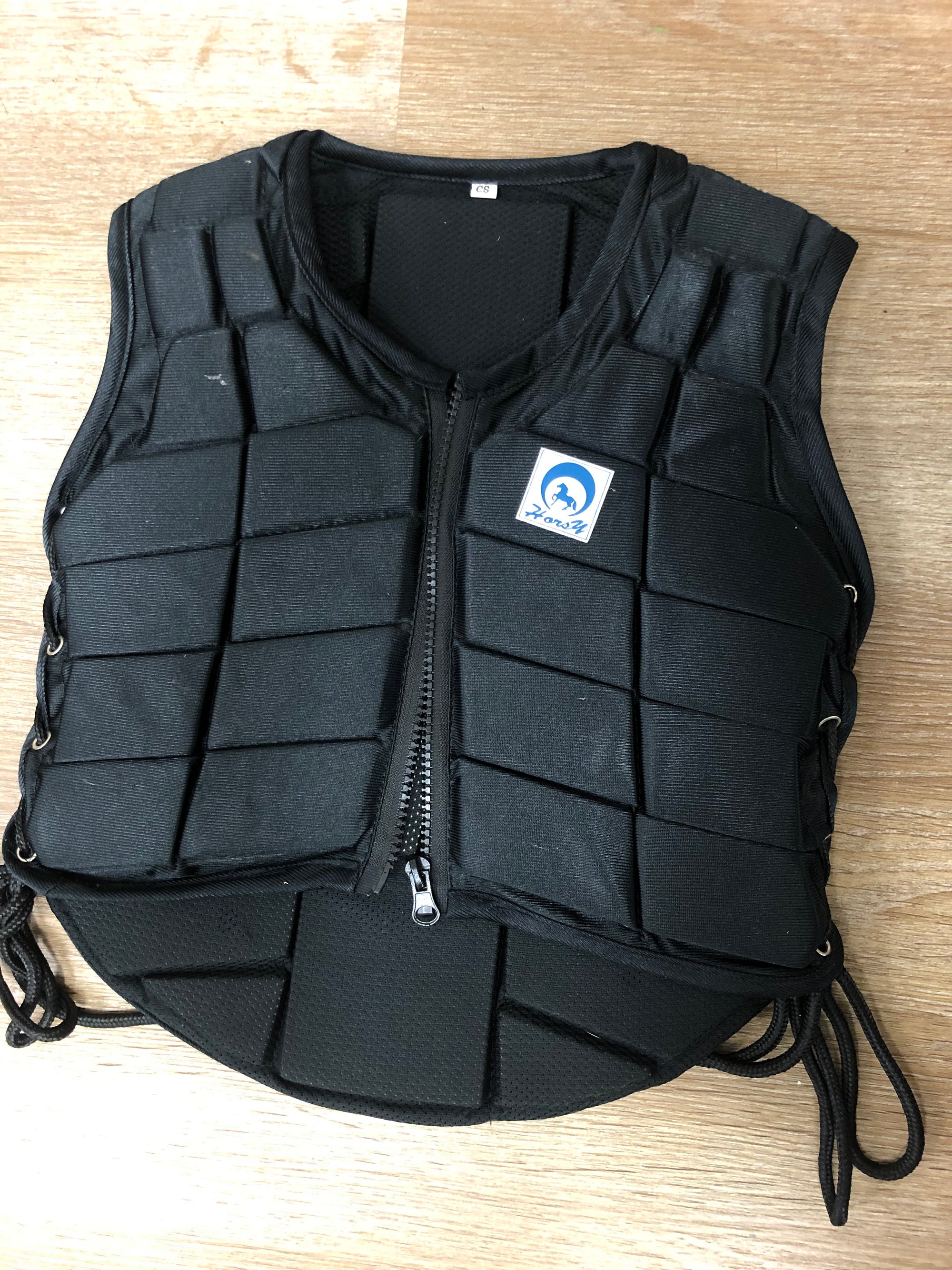 Kids Black Safety Vest - S