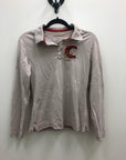 Cavallo Long Sleeve Polo Beige & Red - 10
