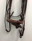 Oakbark Leather Bridle with Laced Reins - Full