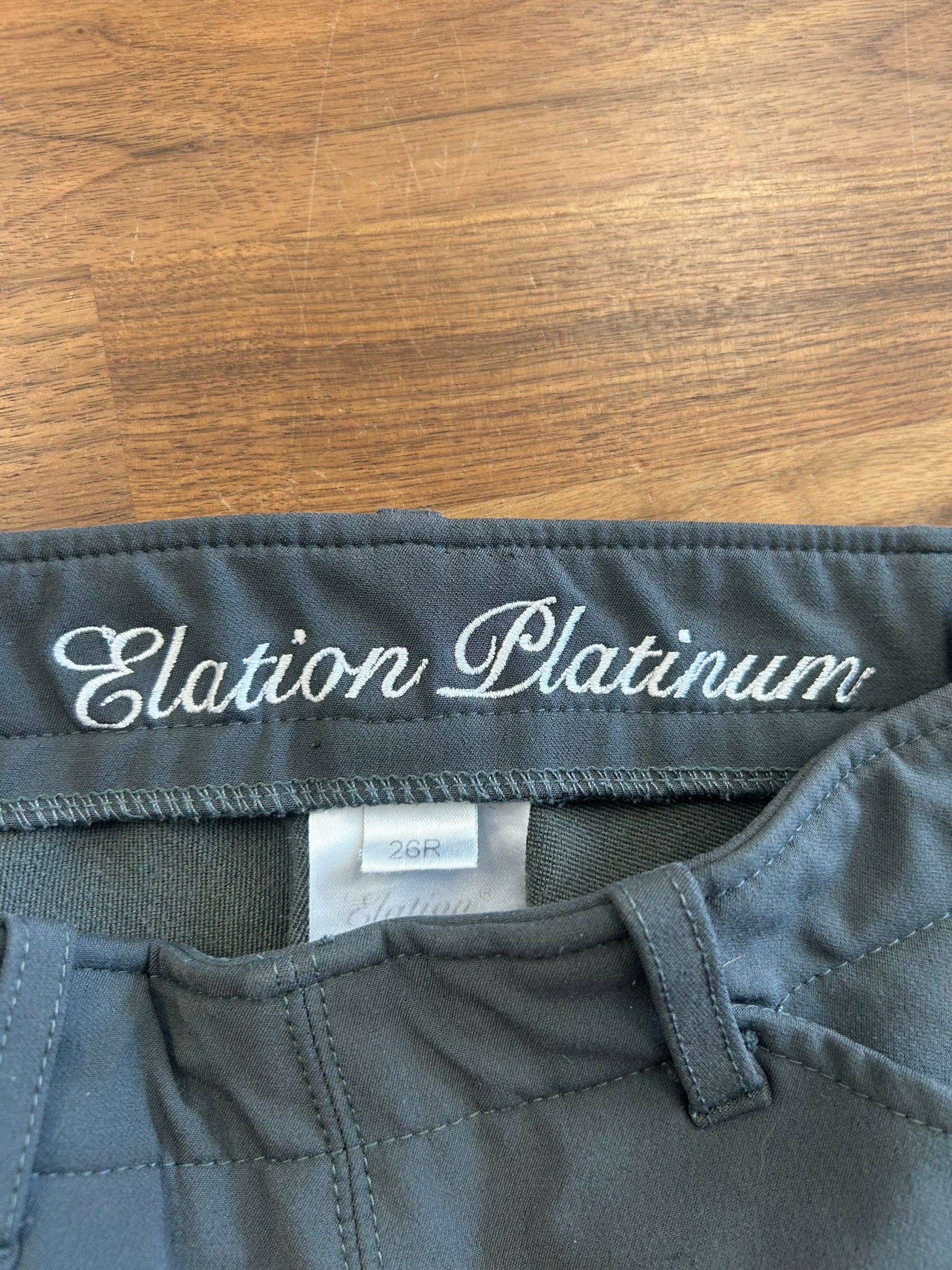 Elation Grey Side Zip Breech - Horse & Hound Tack Shop 