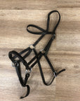 Brown Leather Bitless Side Pull Bridle - Full