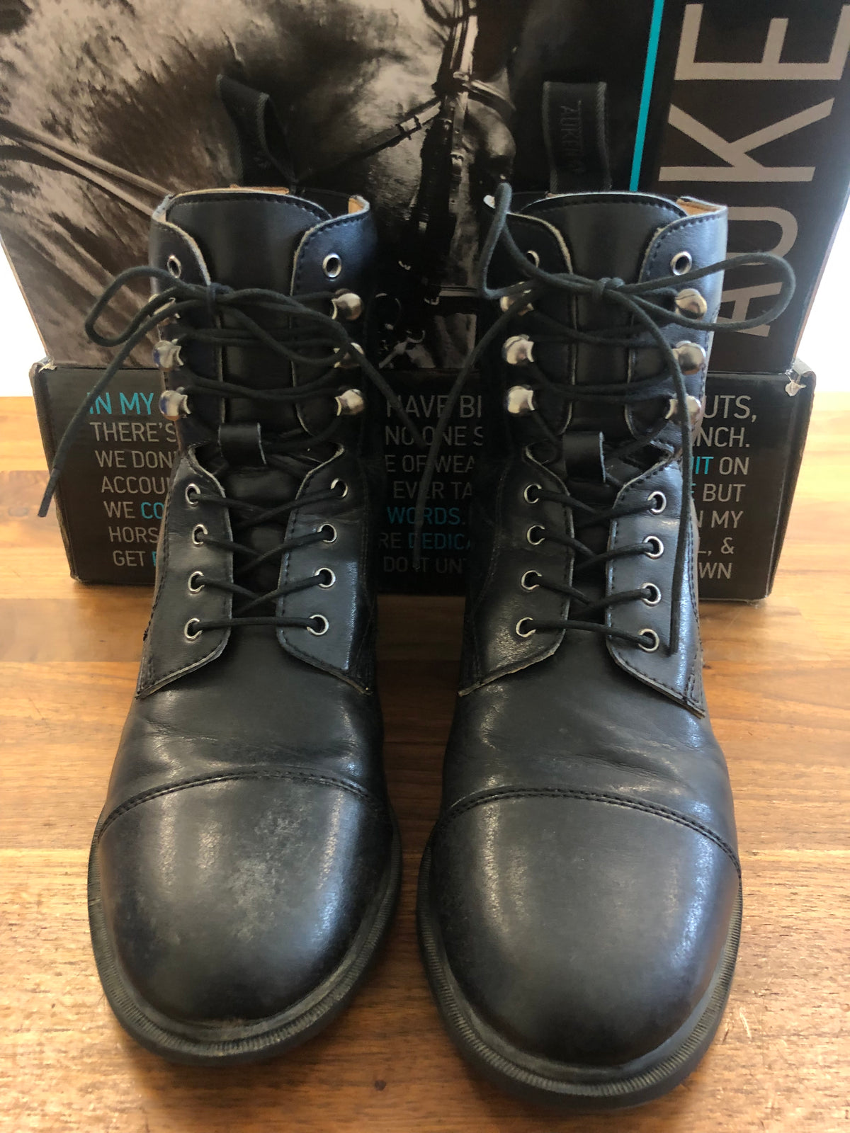 Ladies Auken Lace Up Paddock Boots - 7.5