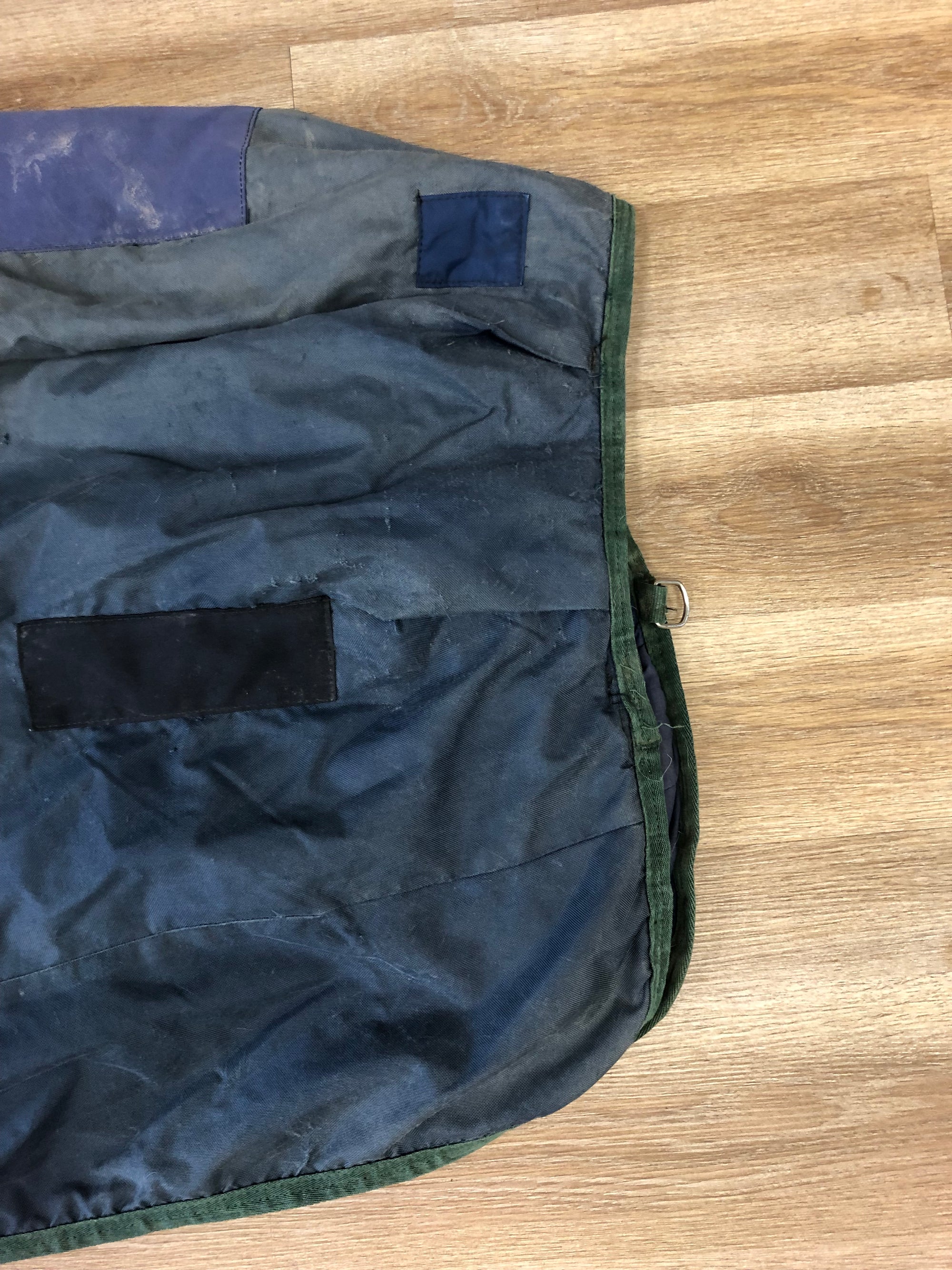Navy &amp; Green Bucas Blanket
