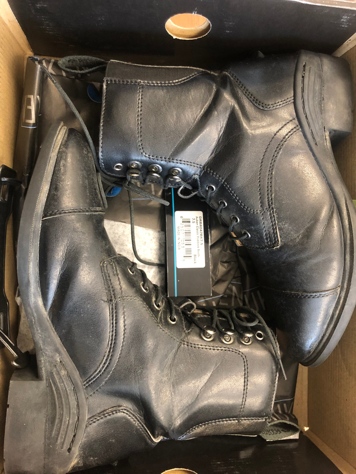 Ladies Auken Lace Up Paddock Boots - 7.5