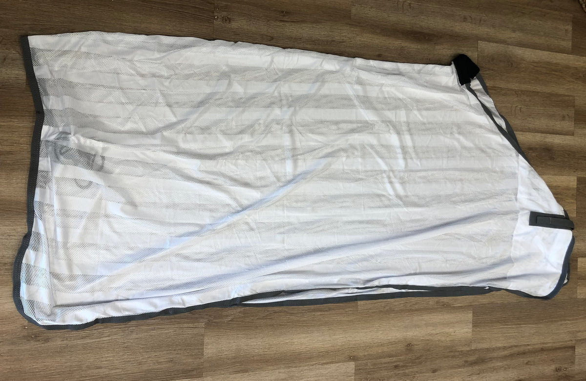 Scrim - 72” White w/ Gray Trim - Horse &amp; Hound Tack Shop 