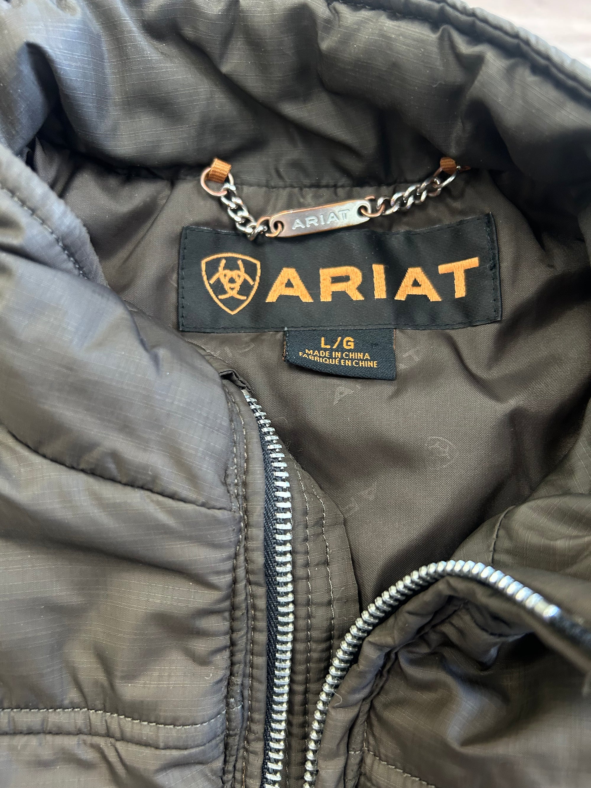 Brown Ariat Insulated Jacket - L