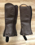 Brown Leather Half Chaps